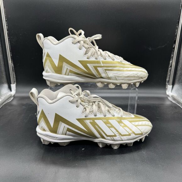 adidas White and Gold Athletic Shoes - Picture 1 of 7